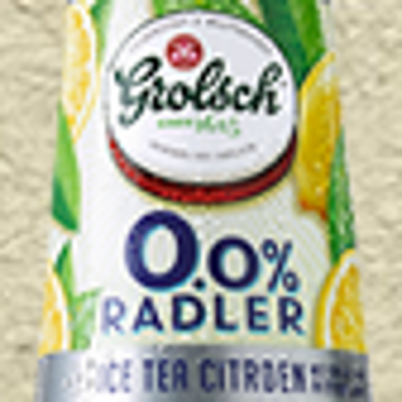 Grolsch 0.0% Radler Ice Tea Citroen logo Grolsch 0.0% Radler Ice Tea Citroen logo